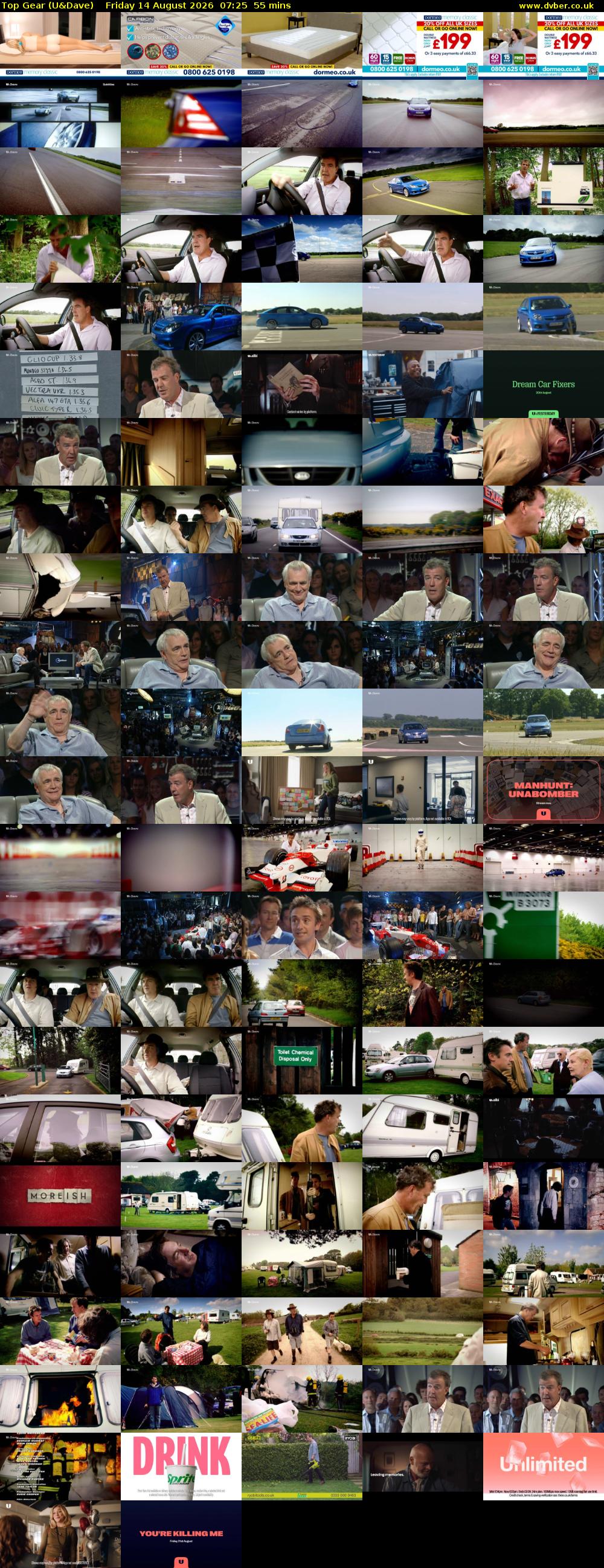 Top Gear (U&Dave) Friday 14 August 2026 07:25 - 08:20