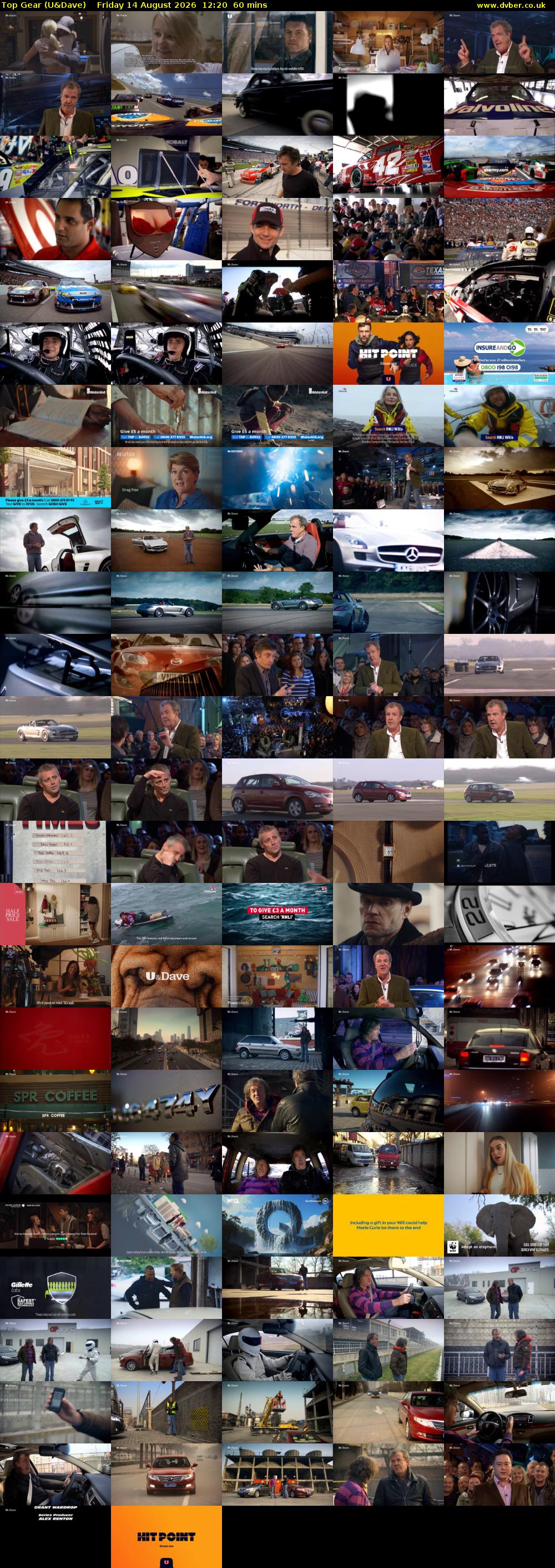 Top Gear (U&Dave) Friday 14 August 2026 12:20 - 13:20