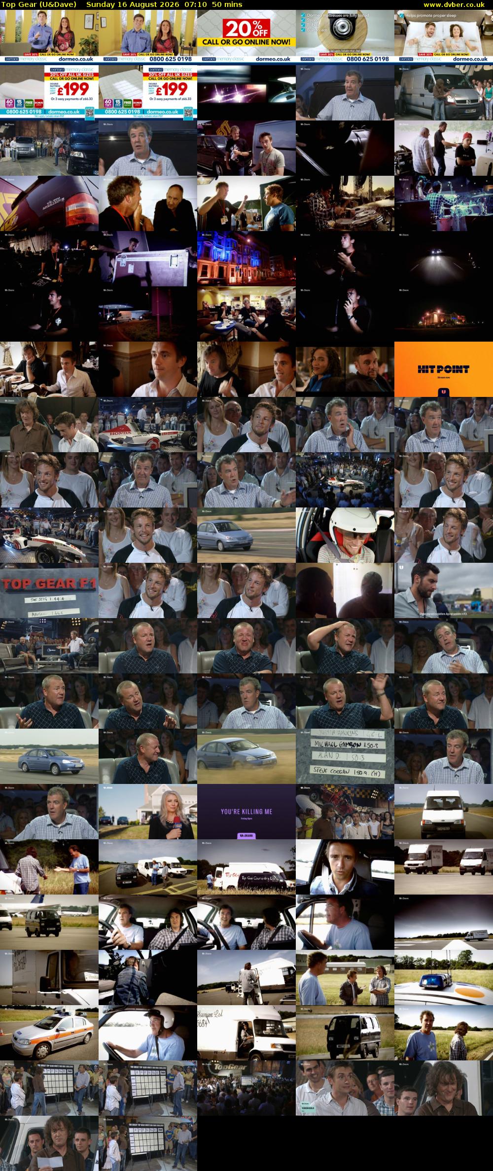 Top Gear (U&Dave) Sunday 16 August 2026 07:10 - 08:00