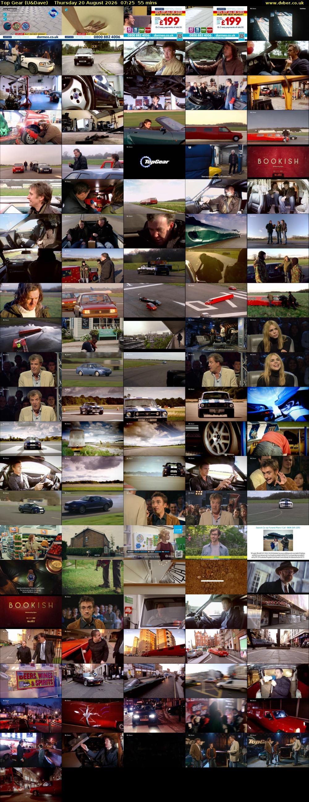 Top Gear (U&Dave) Thursday 20 August 2026 07:25 - 08:20