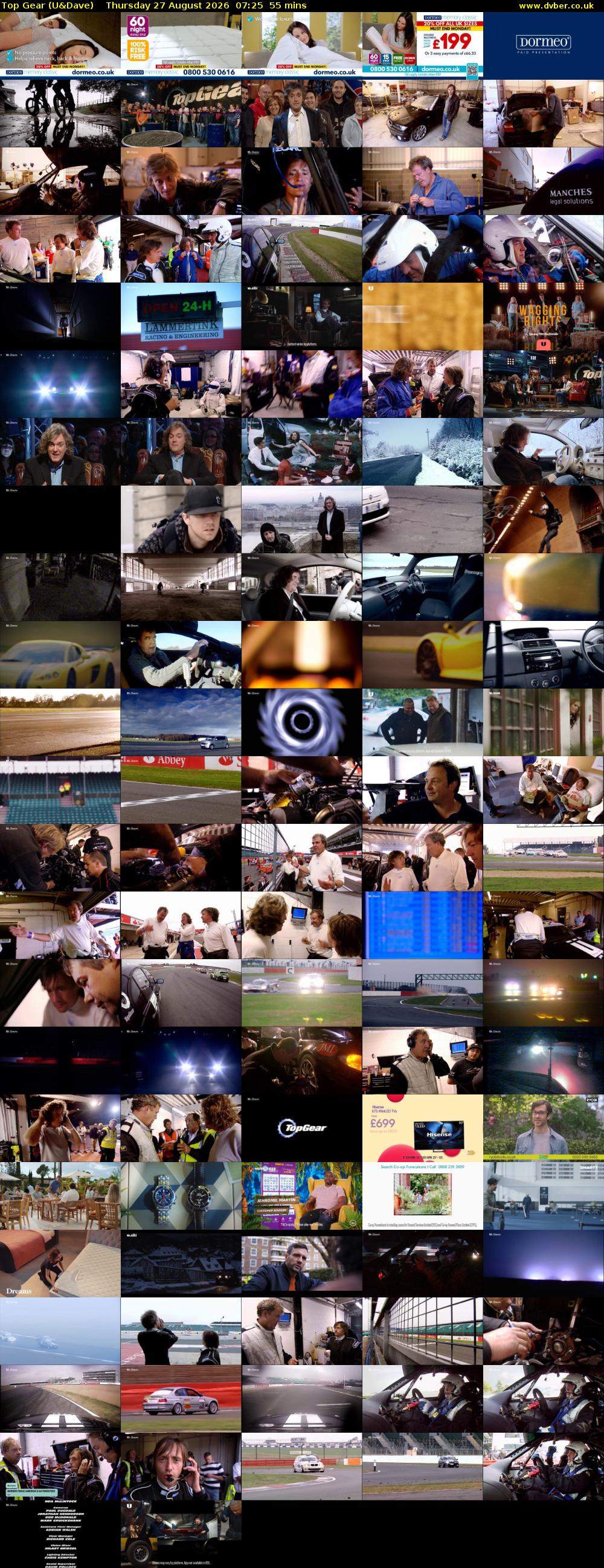 Top Gear (U&Dave) Thursday 27 August 2026 07:25 - 08:20