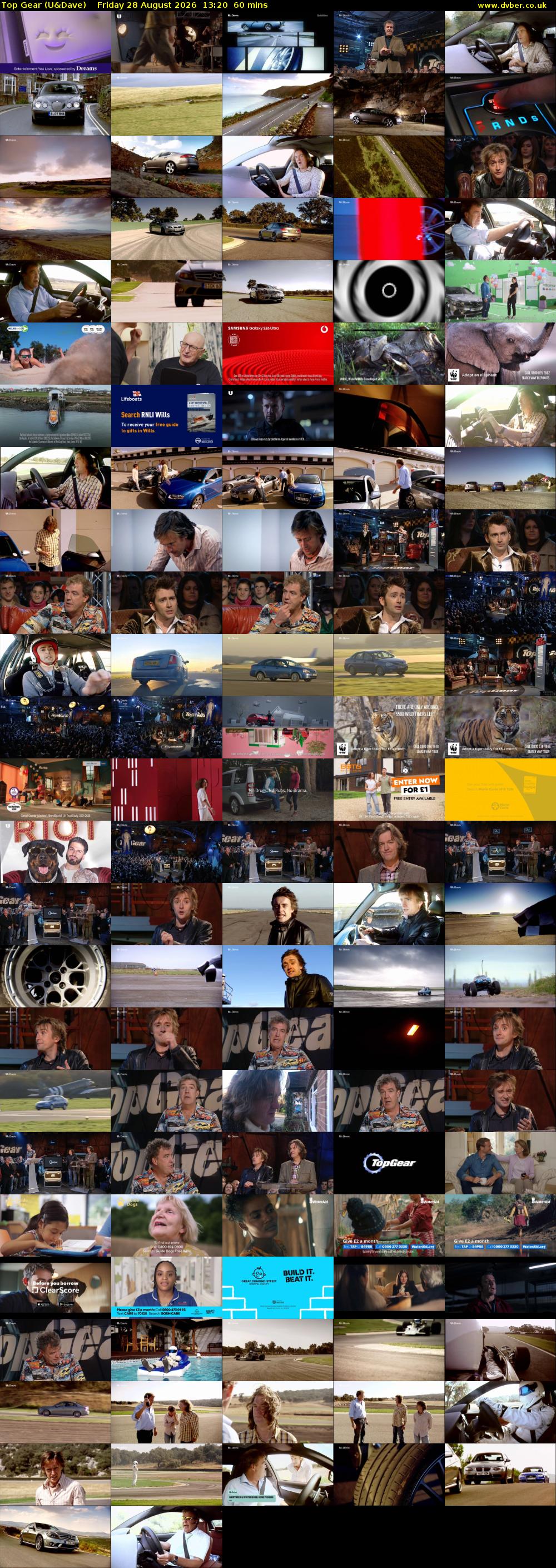 Top Gear (U&Dave) Friday 28 August 2026 13:20 - 14:20