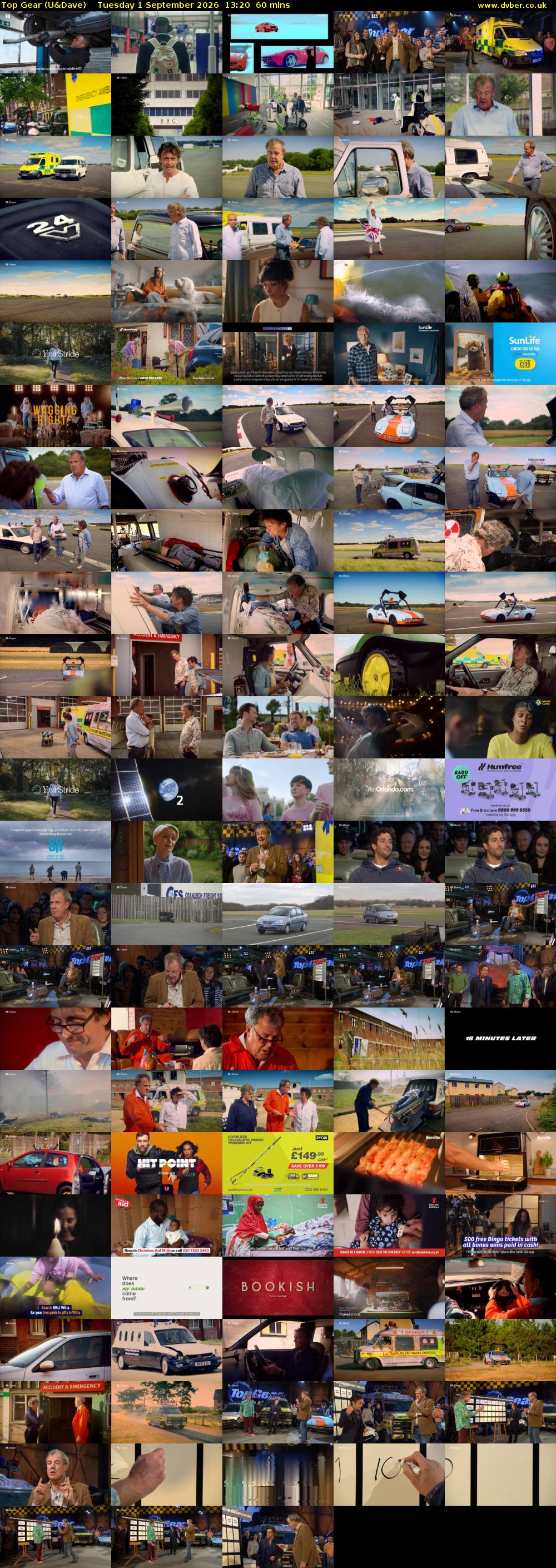 Top Gear (U&Dave) Tuesday 1 September 2026 13:20 - 14:20
