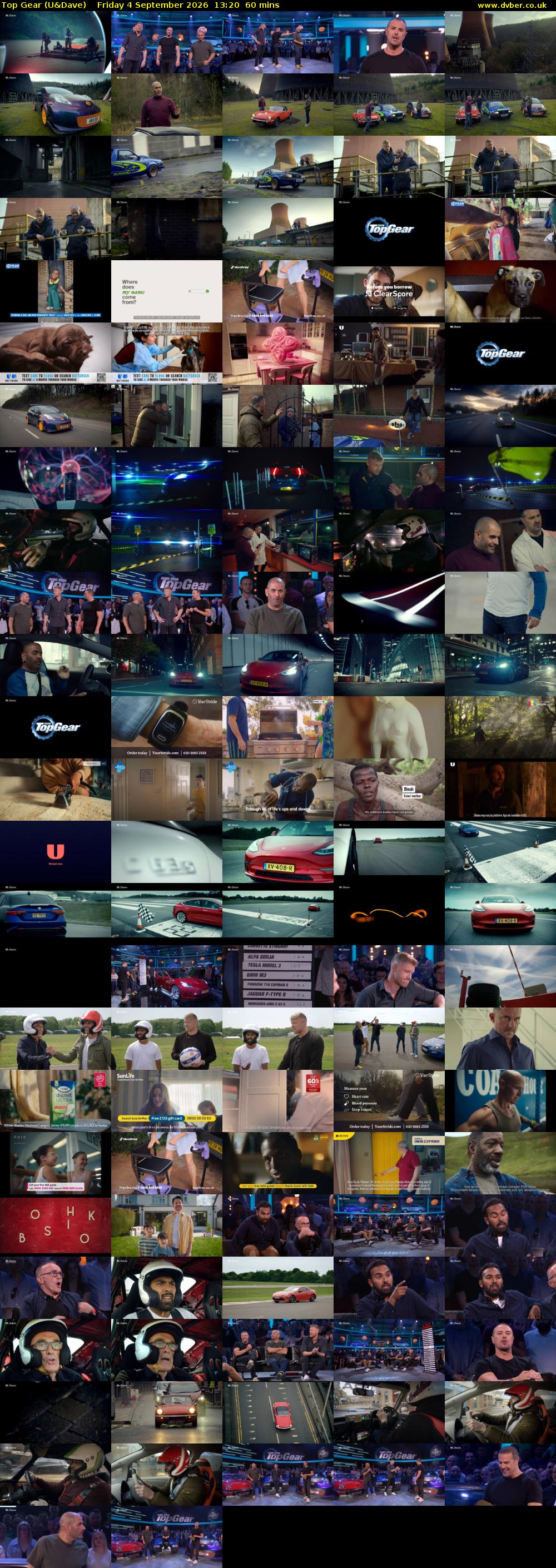 Top Gear (U&Dave) Friday 4 September 2026 13:20 - 14:20