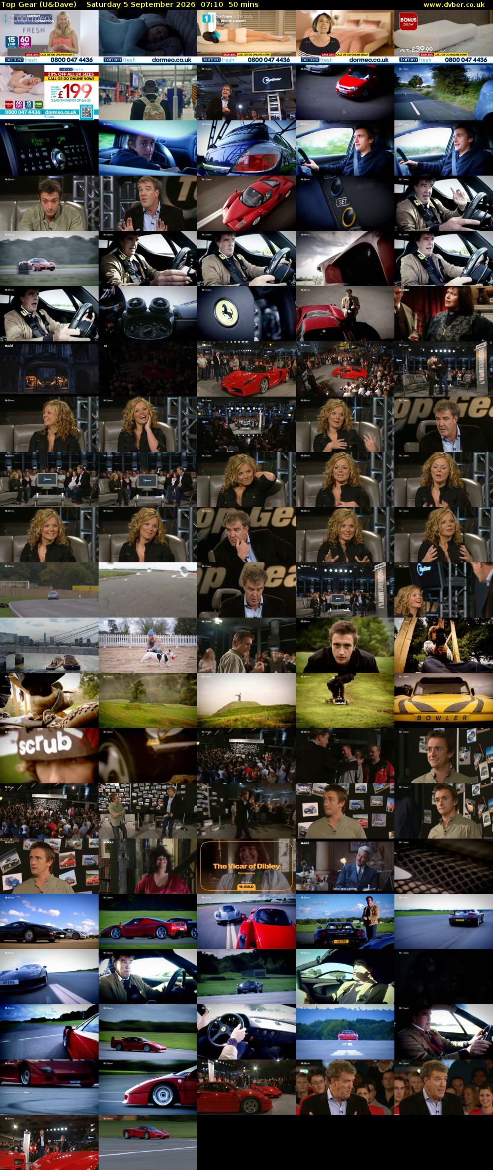 Top Gear (U&Dave) Saturday 5 September 2026 07:10 - 08:00