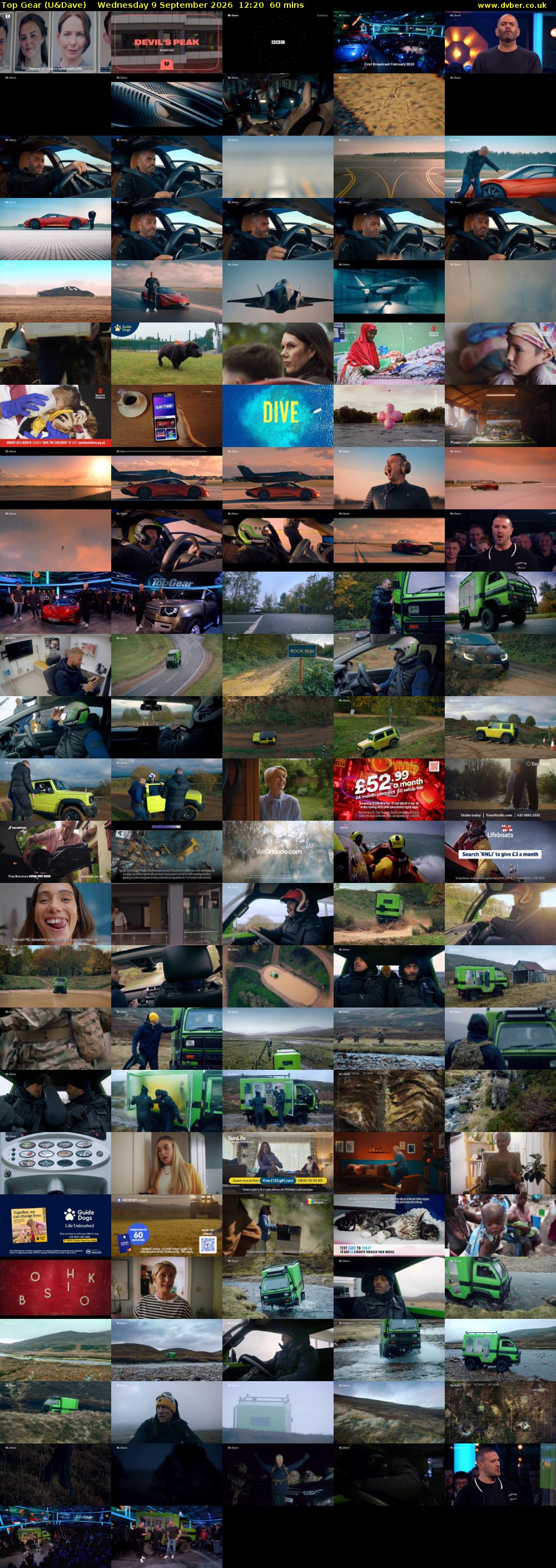Top Gear (U&Dave) Wednesday 9 September 2026 12:20 - 13:20