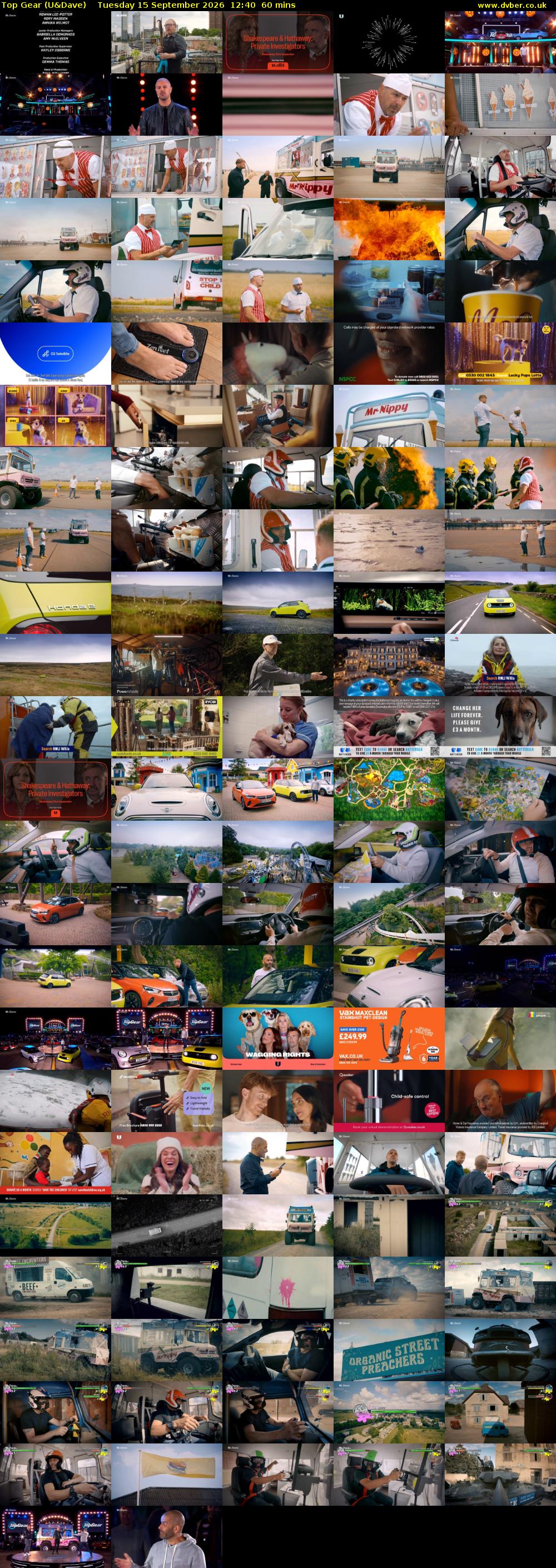 Top Gear (U&Dave) Tuesday 15 September 2026 12:40 - 13:40