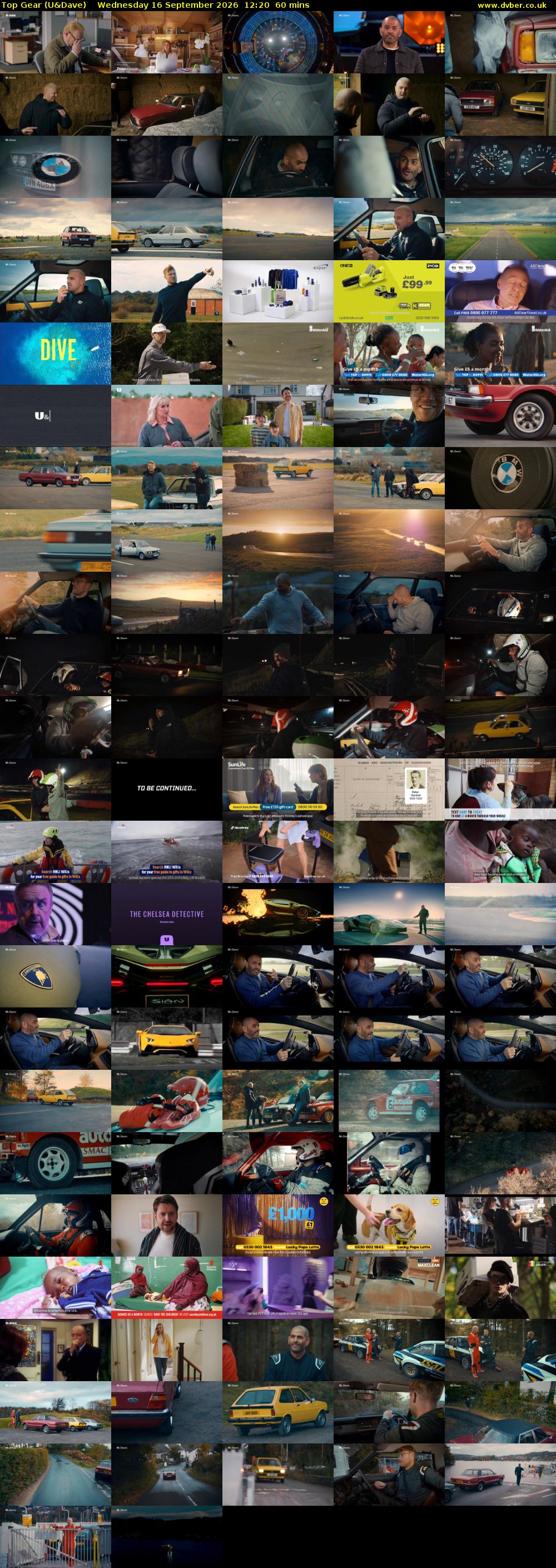 Top Gear (U&Dave) Wednesday 16 September 2026 12:20 - 13:20