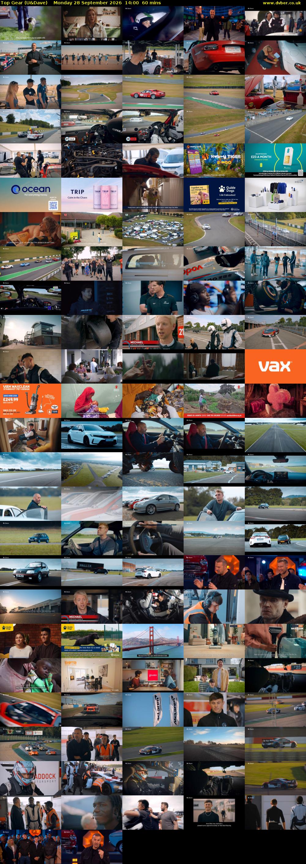 Top Gear (U&Dave) Monday 28 September 2026 14:00 - 15:00