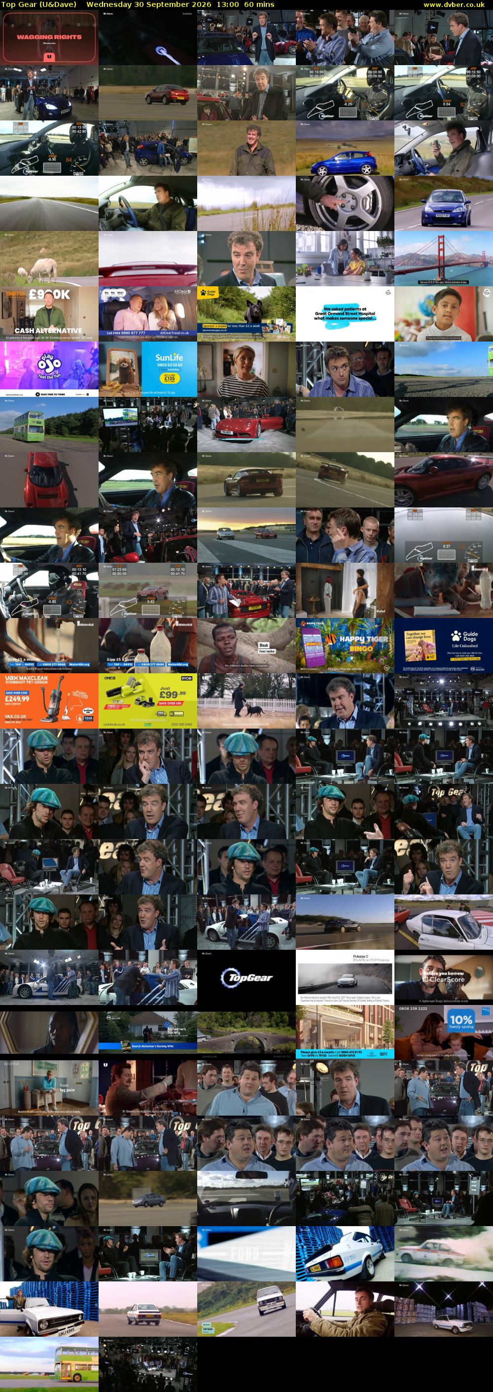 Top Gear (U&Dave) Wednesday 30 September 2026 13:00 - 14:00