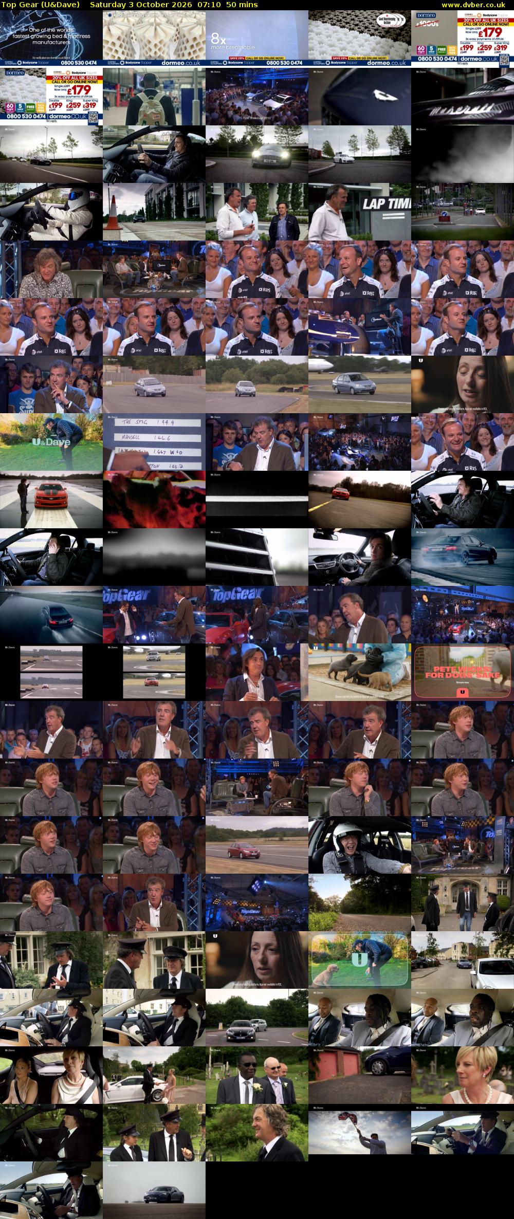 Top Gear (U&Dave) Saturday 3 October 2026 07:10 - 08:00