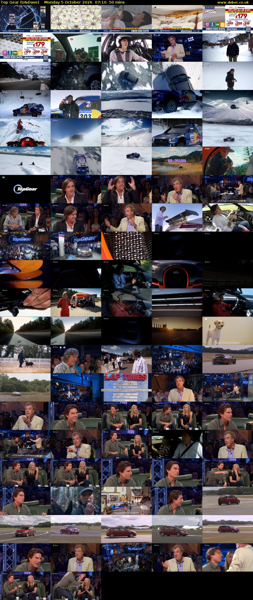 Top Gear (U&Dave) Monday 5 October 2026 07:10 - 08:00