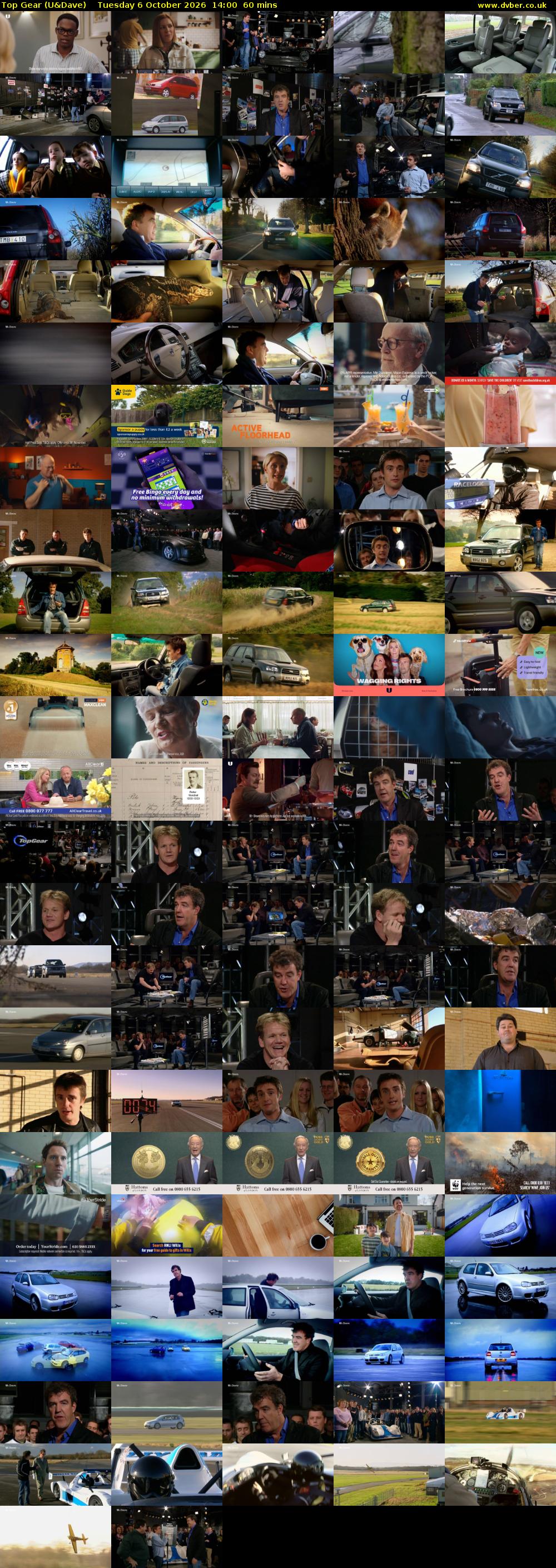 Top Gear (U&Dave) Tuesday 6 October 2026 14:00 - 15:00