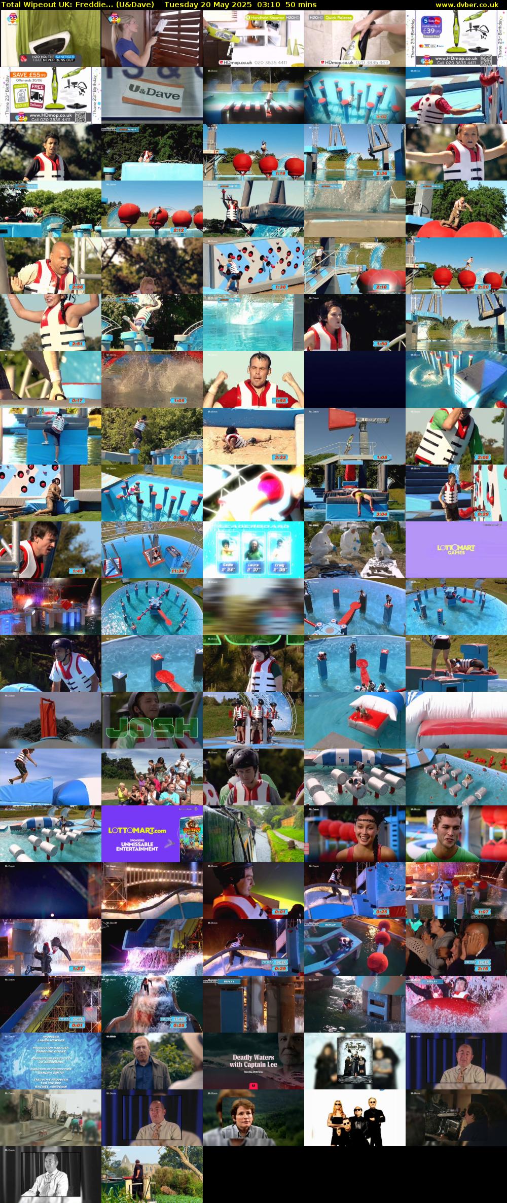 Total Wipeout UK: Freddie... (U&Dave) Tuesday 20 May 2025 03:10 - 04:00