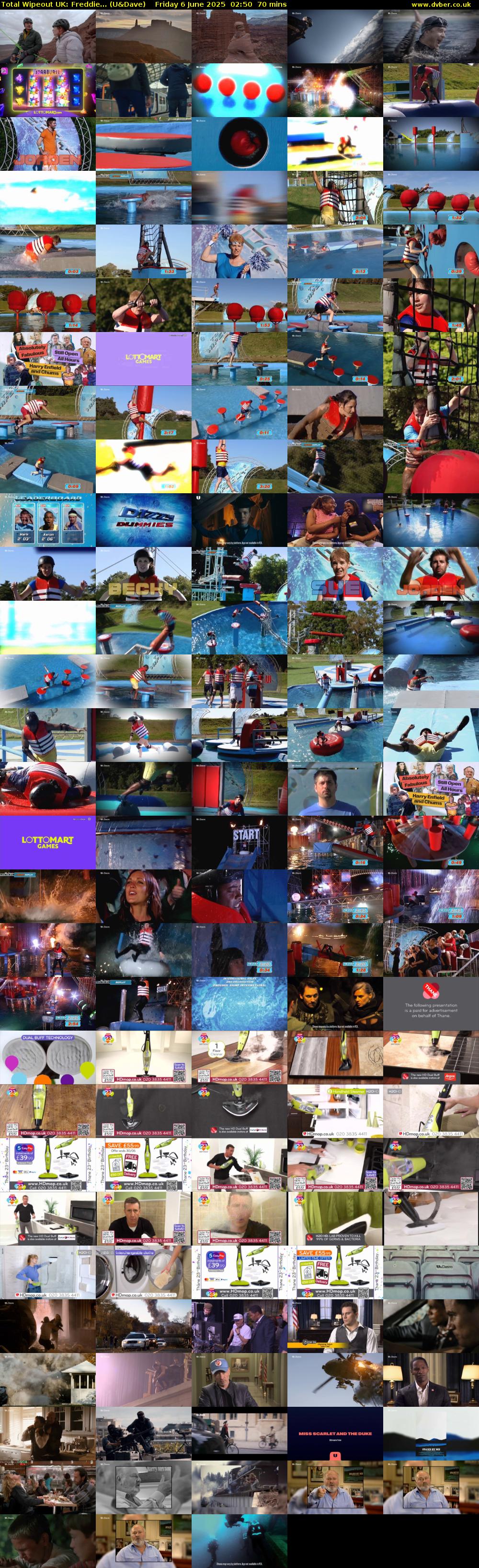 Total Wipeout UK: Freddie... (U&Dave) Friday 6 June 2025 02:50 - 04:00