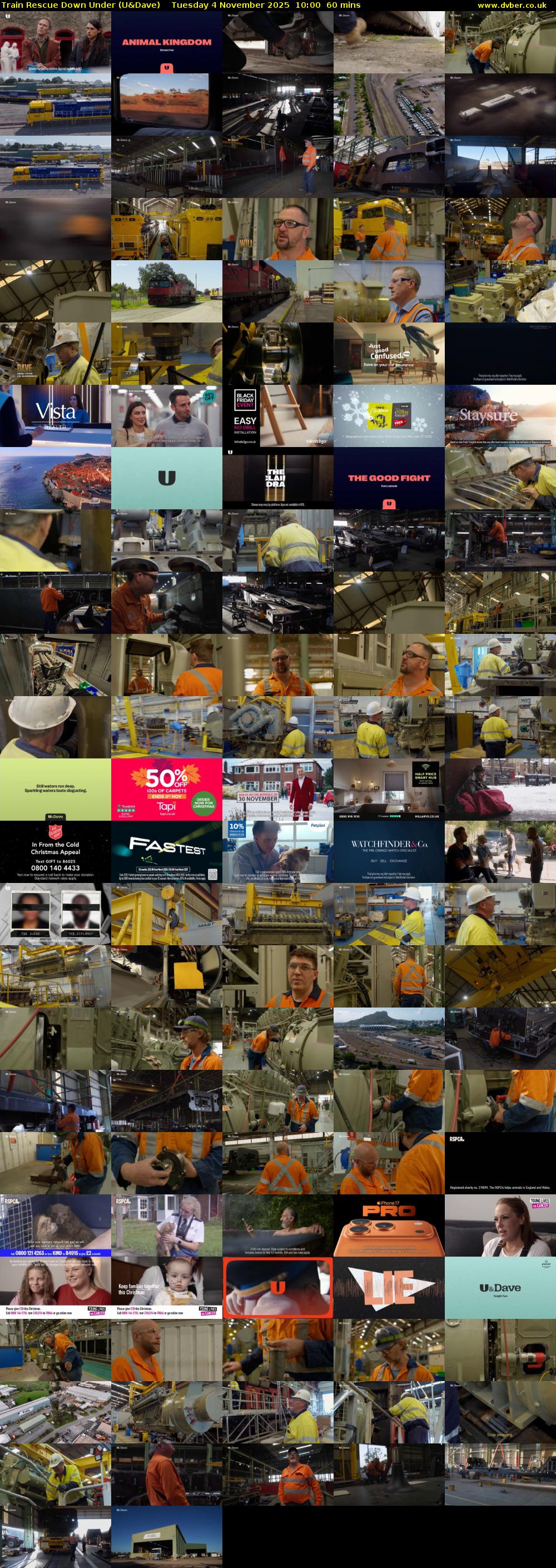 Train Rescue Down Under (U&Dave) Tuesday 4 November 2025 10:00 - 11:00