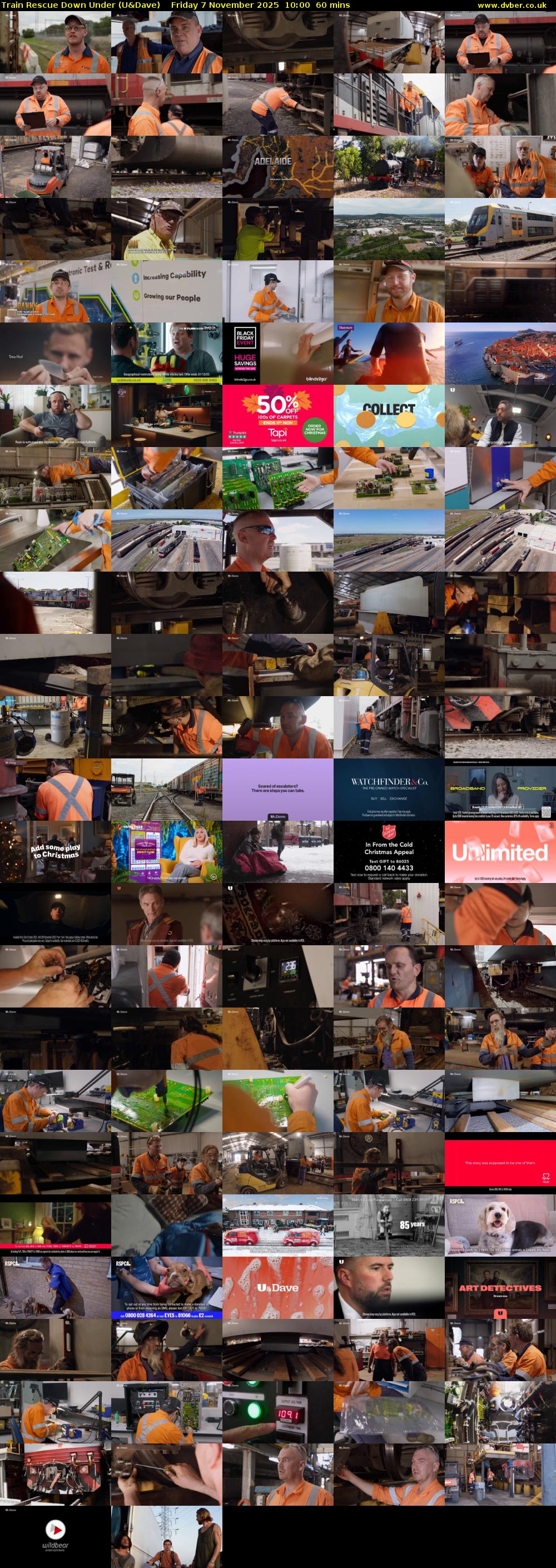 Train Rescue Down Under (U&Dave) Friday 7 November 2025 10:00 - 11:00