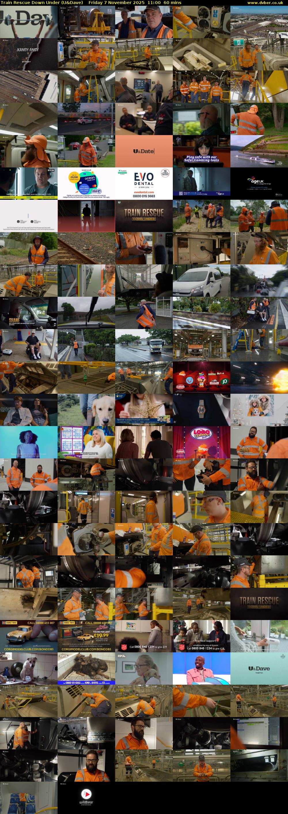 Train Rescue Down Under (U&Dave) Friday 7 November 2025 11:00 - 12:00