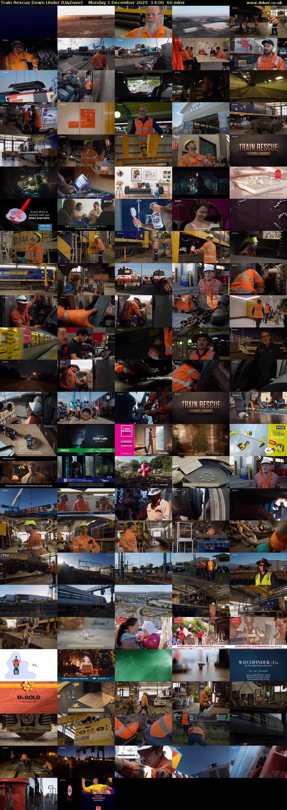 Train Rescue Down Under (U&Dave) Monday 1 December 2025 14:00 - 15:00