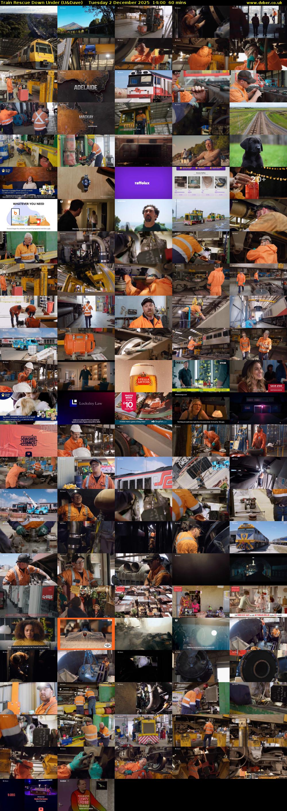 Train Rescue Down Under (U&Dave) Tuesday 2 December 2025 14:00 - 15:00