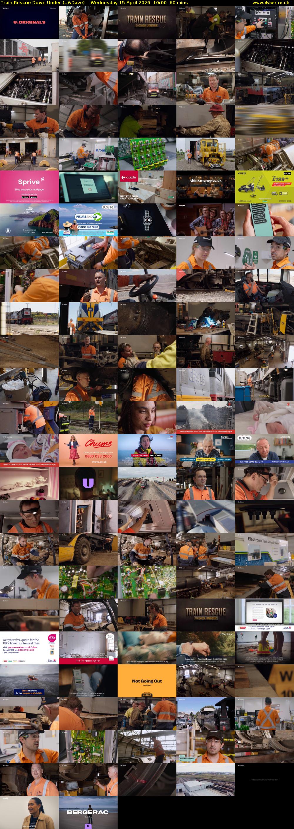Train Rescue Down Under (U&Dave) Wednesday 15 April 2026 10:00 - 11:00