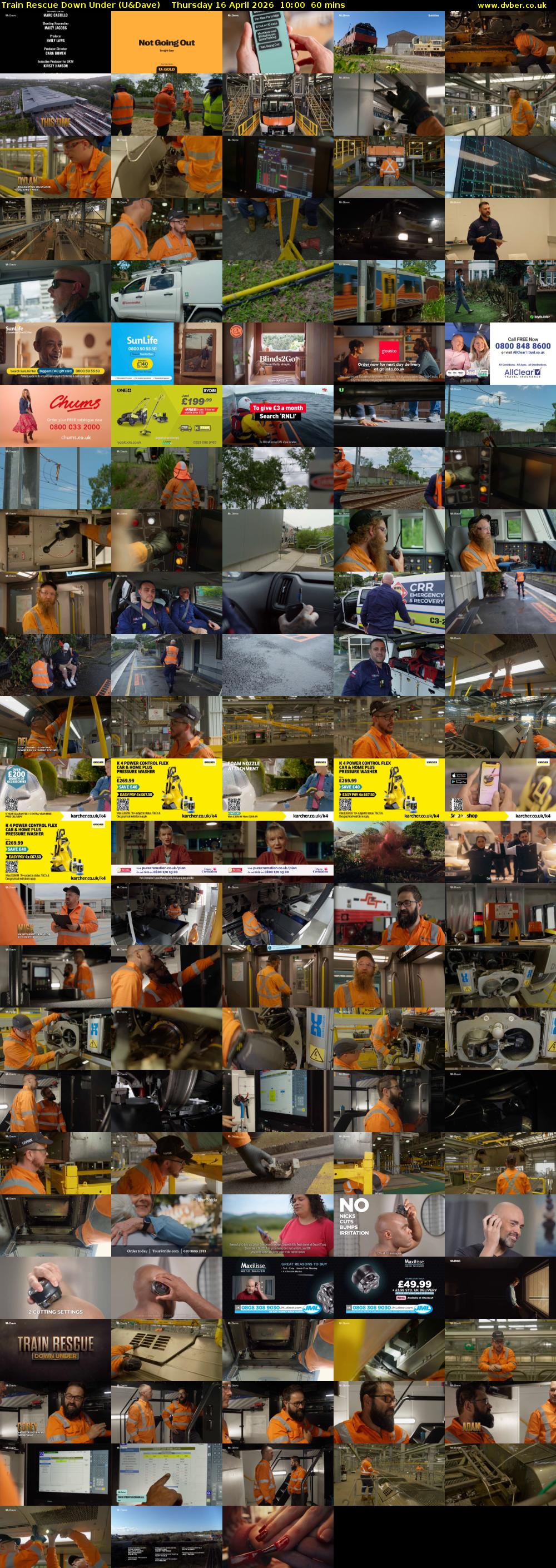 Train Rescue Down Under (U&Dave) Thursday 16 April 2026 10:00 - 11:00