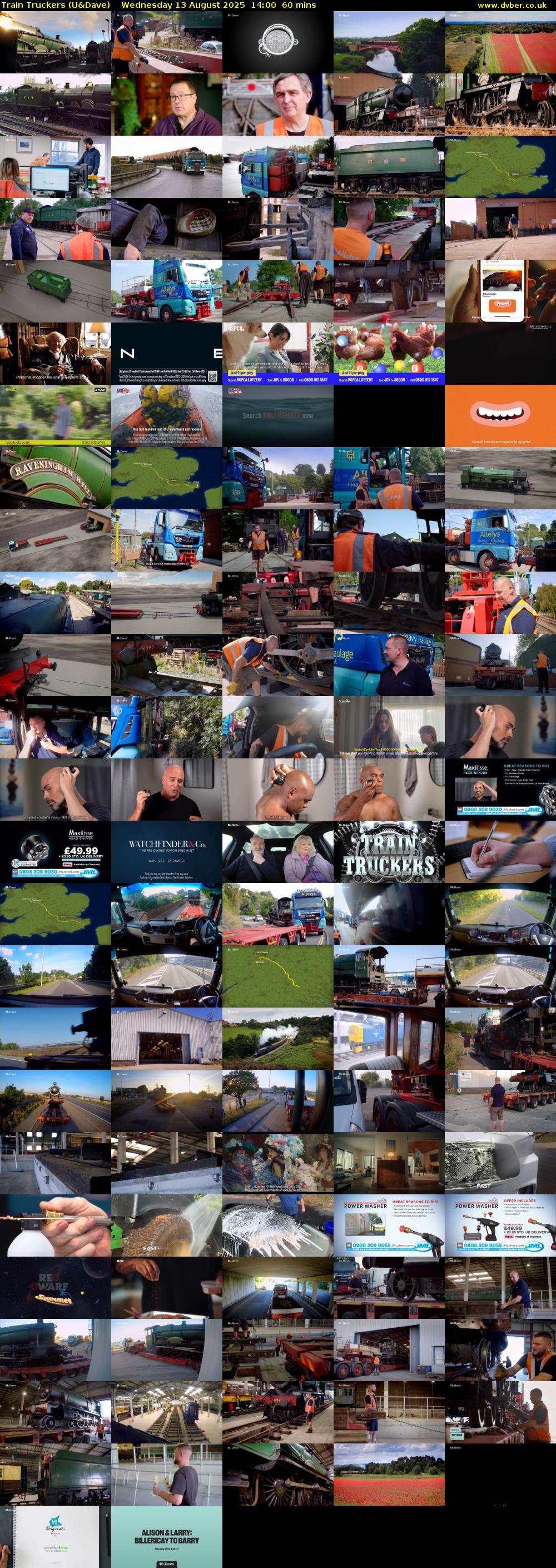 Train Truckers (U&Dave) Wednesday 13 August 2025 14:00 - 15:00