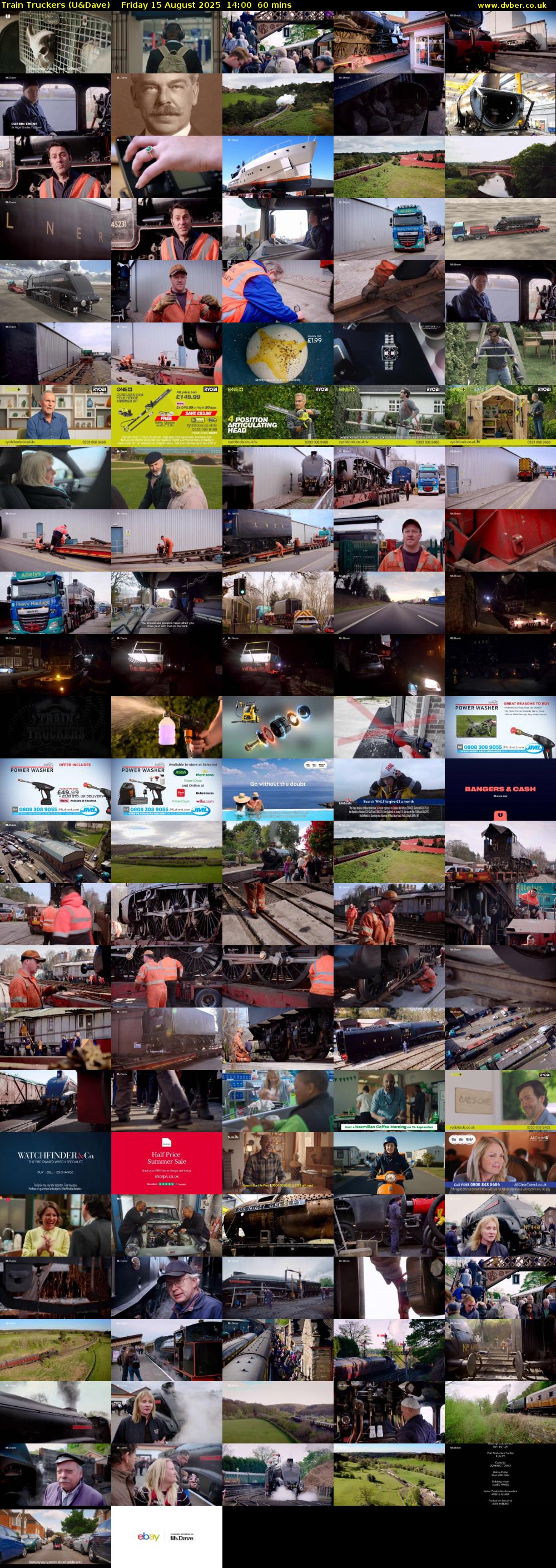 Train Truckers (U&Dave) Friday 15 August 2025 14:00 - 15:00