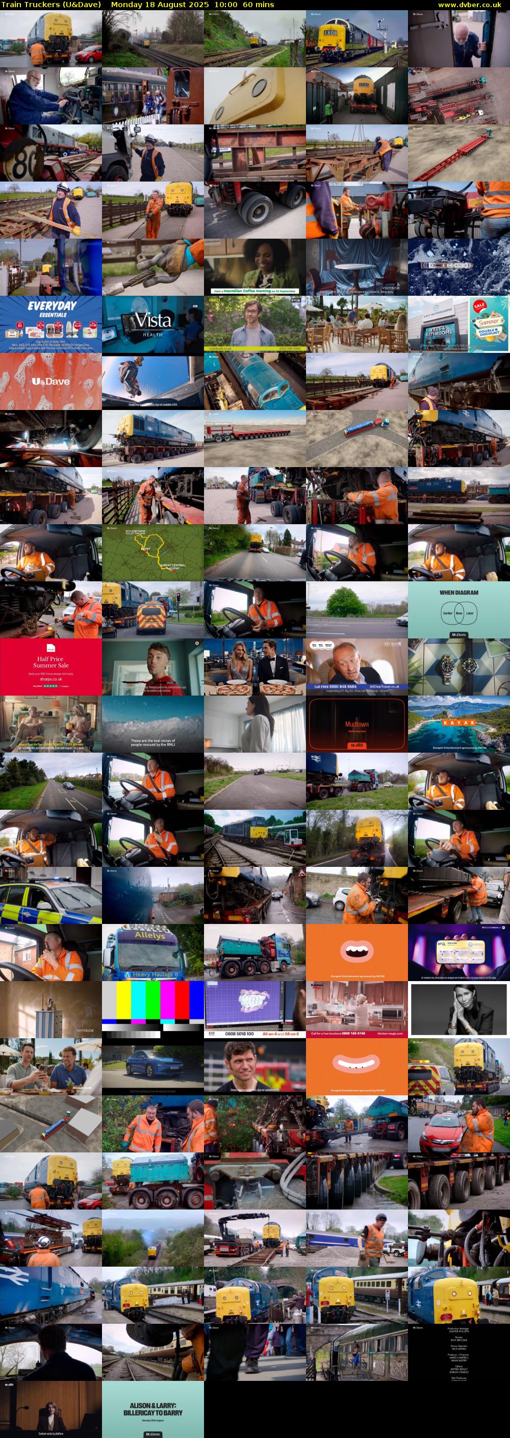 Train Truckers (U&Dave) Monday 18 August 2025 10:00 - 11:00