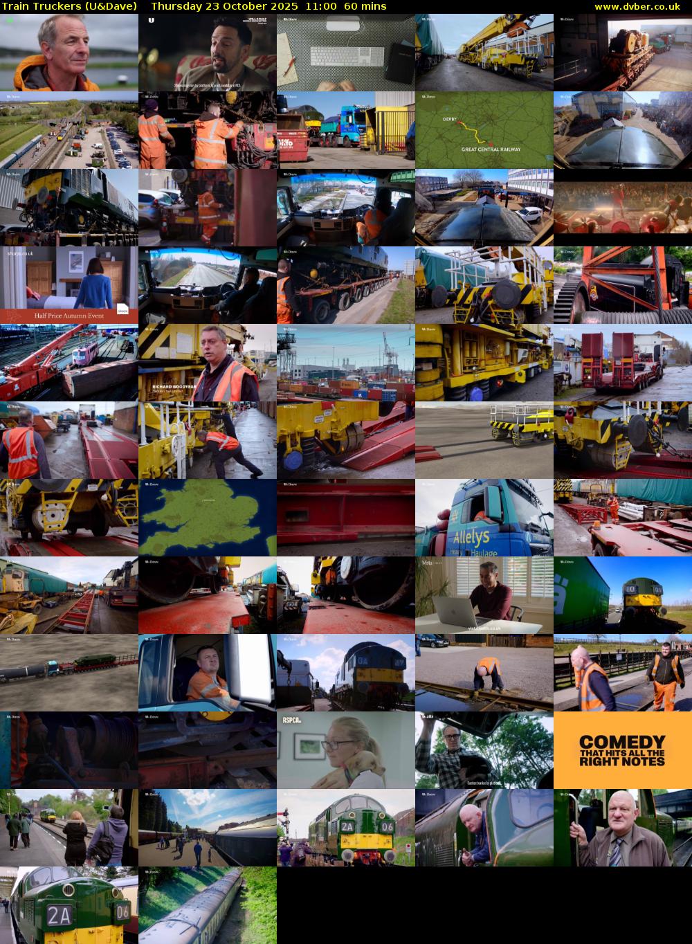 Train Truckers (U&Dave) Thursday 23 October 2025 11:00 - 12:00