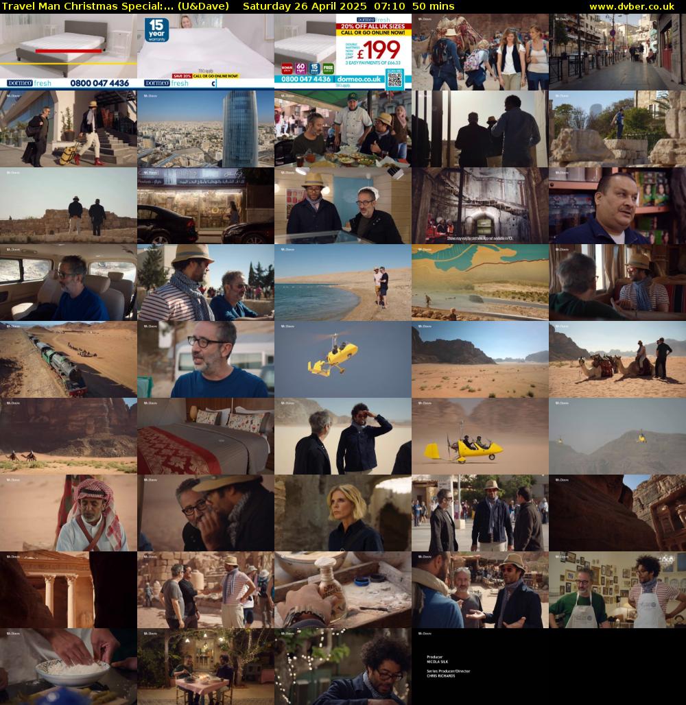 Travel Man Christmas Special:... (U&Dave) Saturday 26 April 2025 07:10 - 08:00