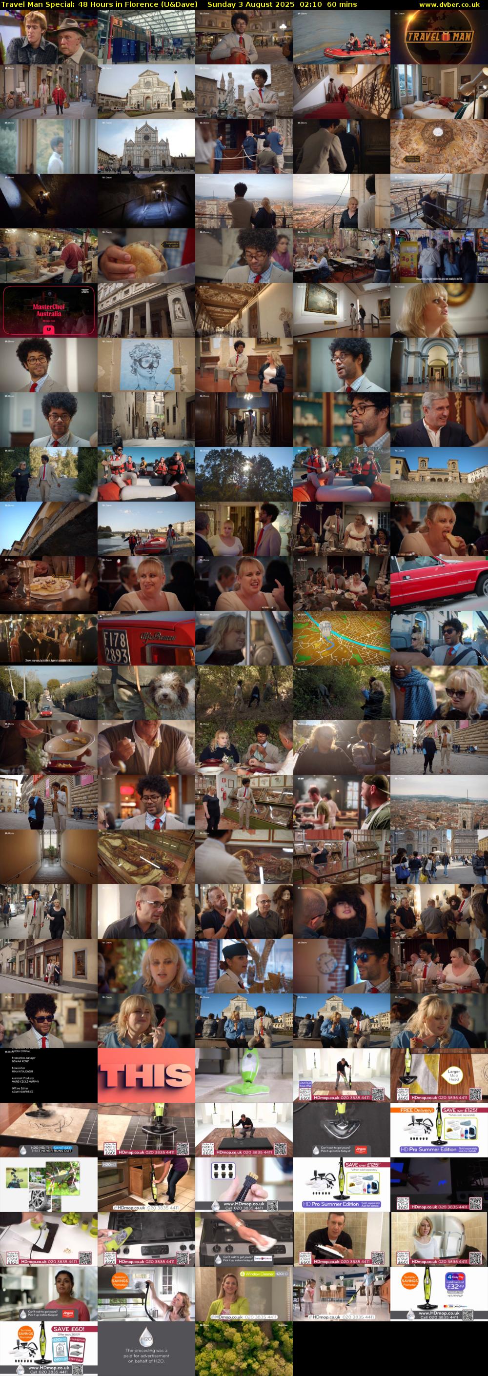 Travel Man Special: 48 Hours in Florence (U&Dave) Sunday 3 August 2025 02:10 - 03:10