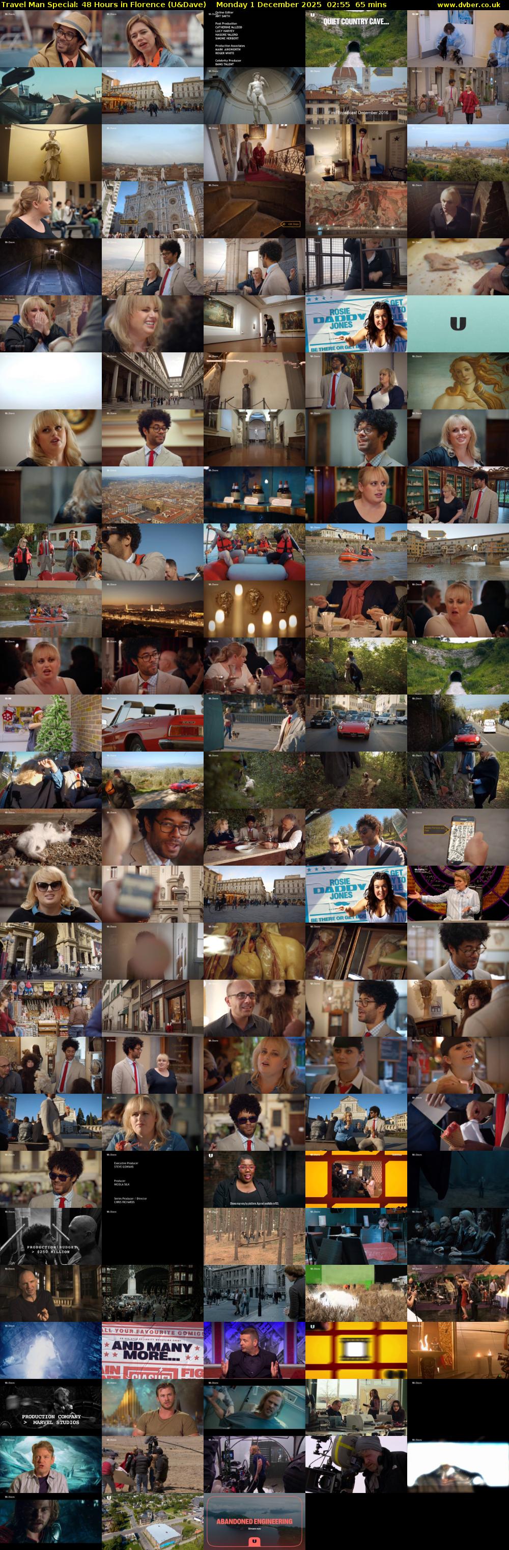 Travel Man Special: 48 Hours in Florence (U&Dave) Monday 1 December 2025 02:55 - 04:00