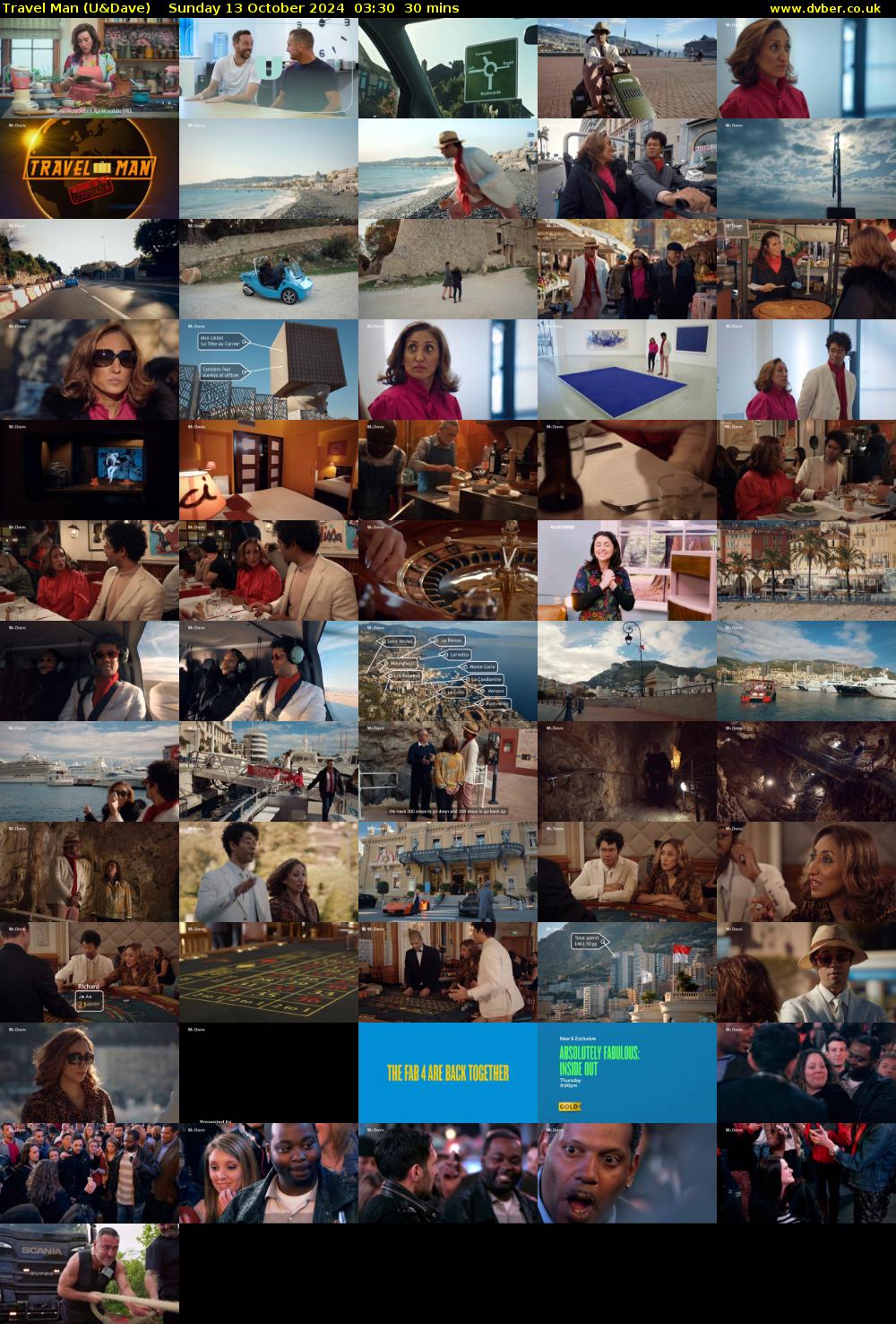 Travel Man (U&Dave) Sunday 13 October 2024 03:30 - 04:00