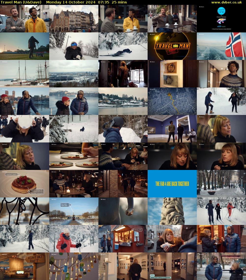 Travel Man (U&Dave) Monday 14 October 2024 07:35 - 08:00