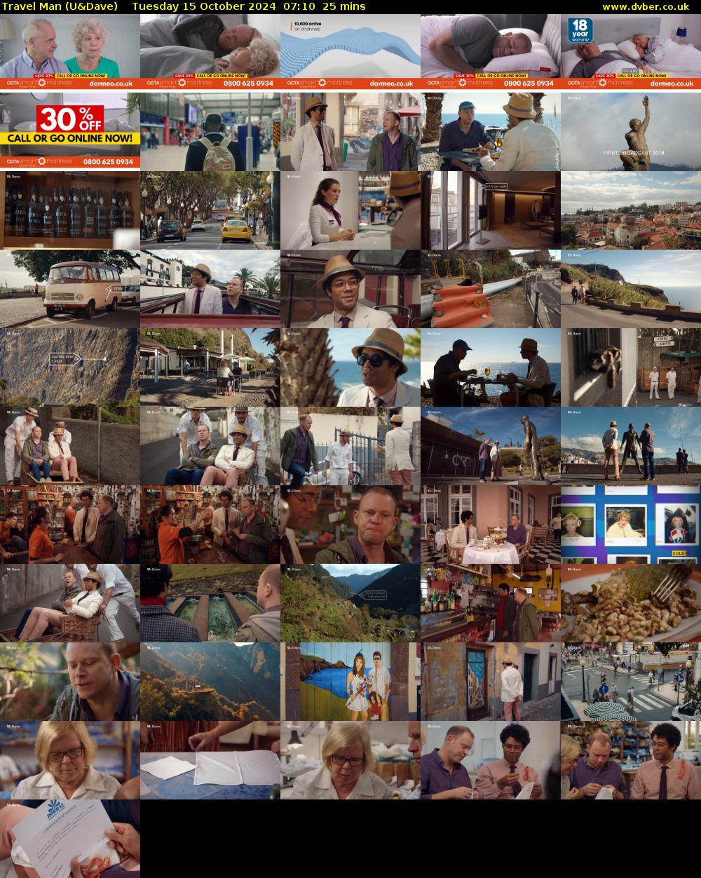 Travel Man (U&Dave) Tuesday 15 October 2024 07:10 - 07:35