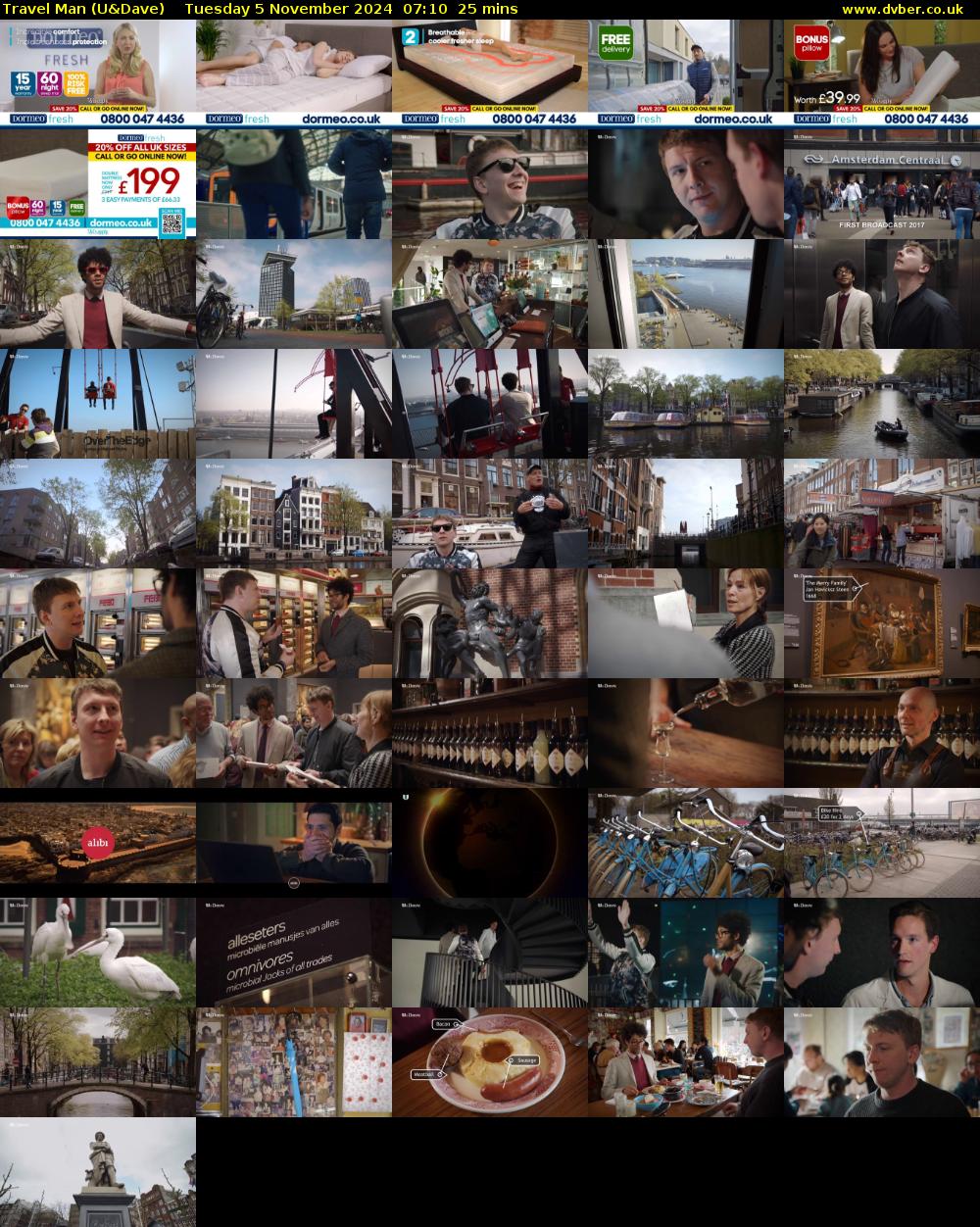 Travel Man (U&Dave) Tuesday 5 November 2024 07:10 - 07:35