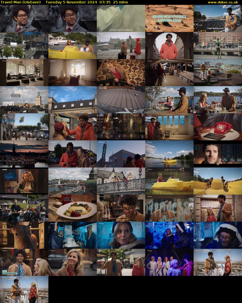 Travel Man (U&Dave) Tuesday 5 November 2024 07:35 - 08:00