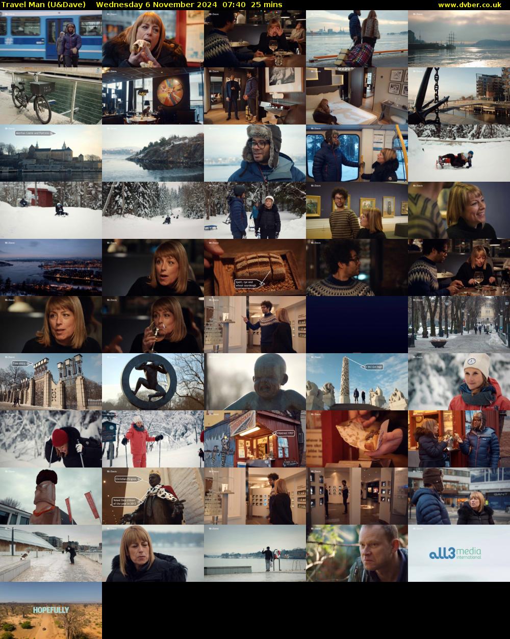 Travel Man (U&Dave) Wednesday 6 November 2024 07:40 - 08:05