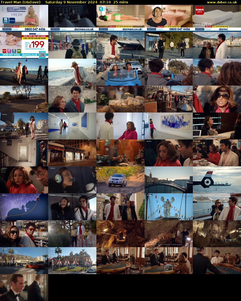 Travel Man (U&Dave) Saturday 9 November 2024 07:10 - 07:35