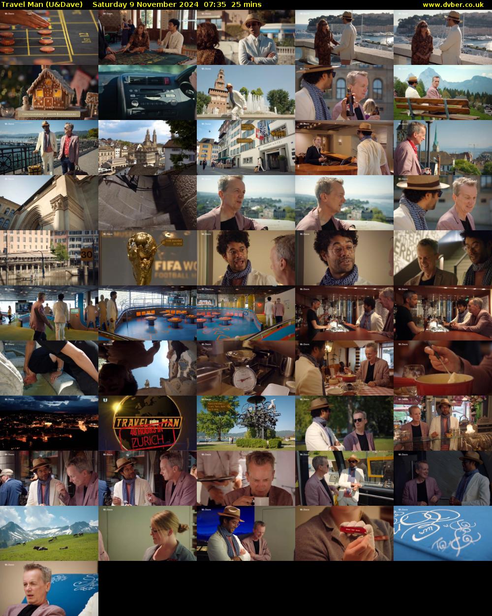 Travel Man (U&Dave) Saturday 9 November 2024 07:35 - 08:00