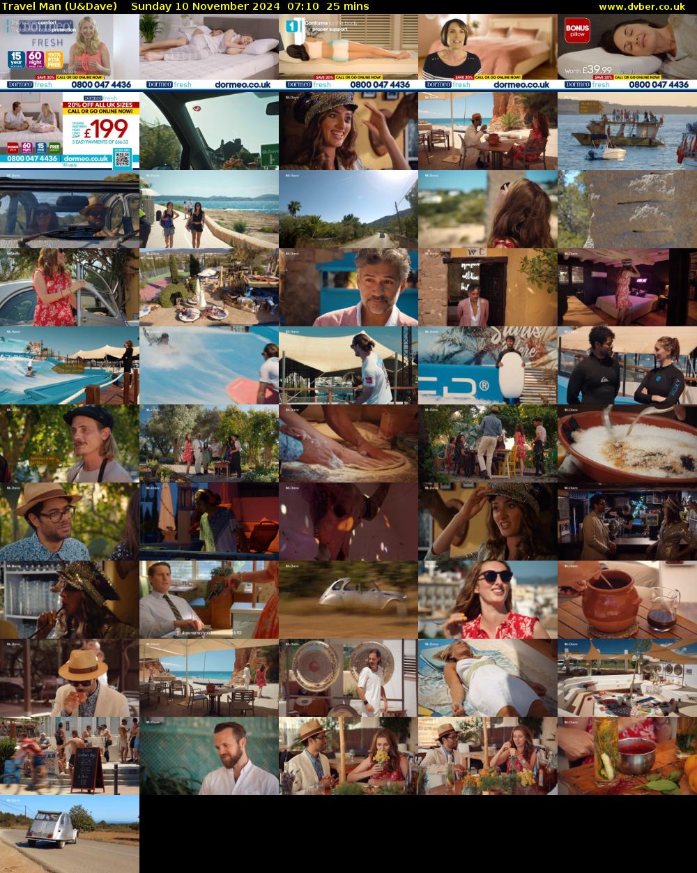 Travel Man (U&Dave) Sunday 10 November 2024 07:10 - 07:35