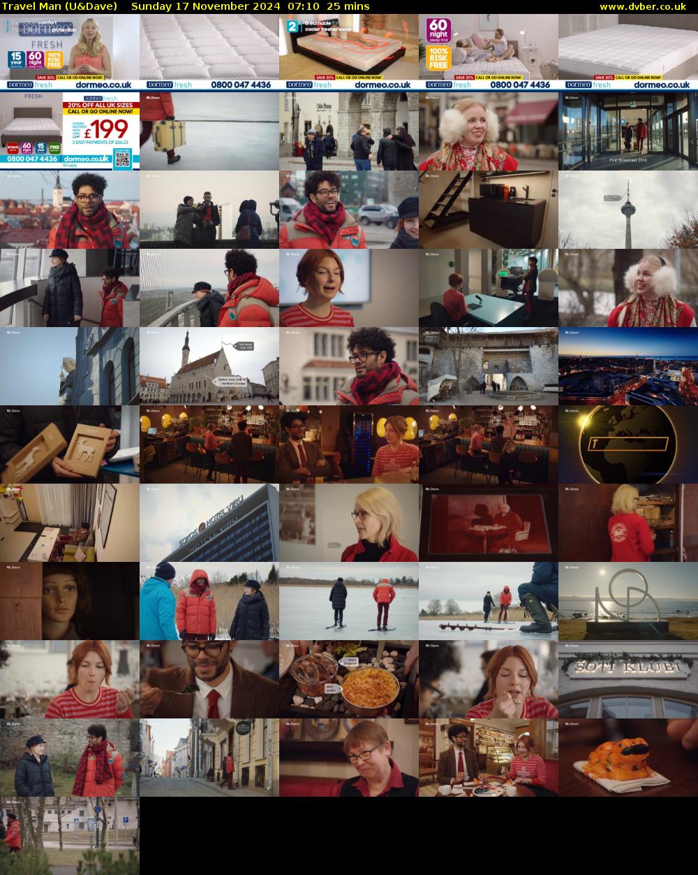 Travel Man (U&Dave) Sunday 17 November 2024 07:10 - 07:35