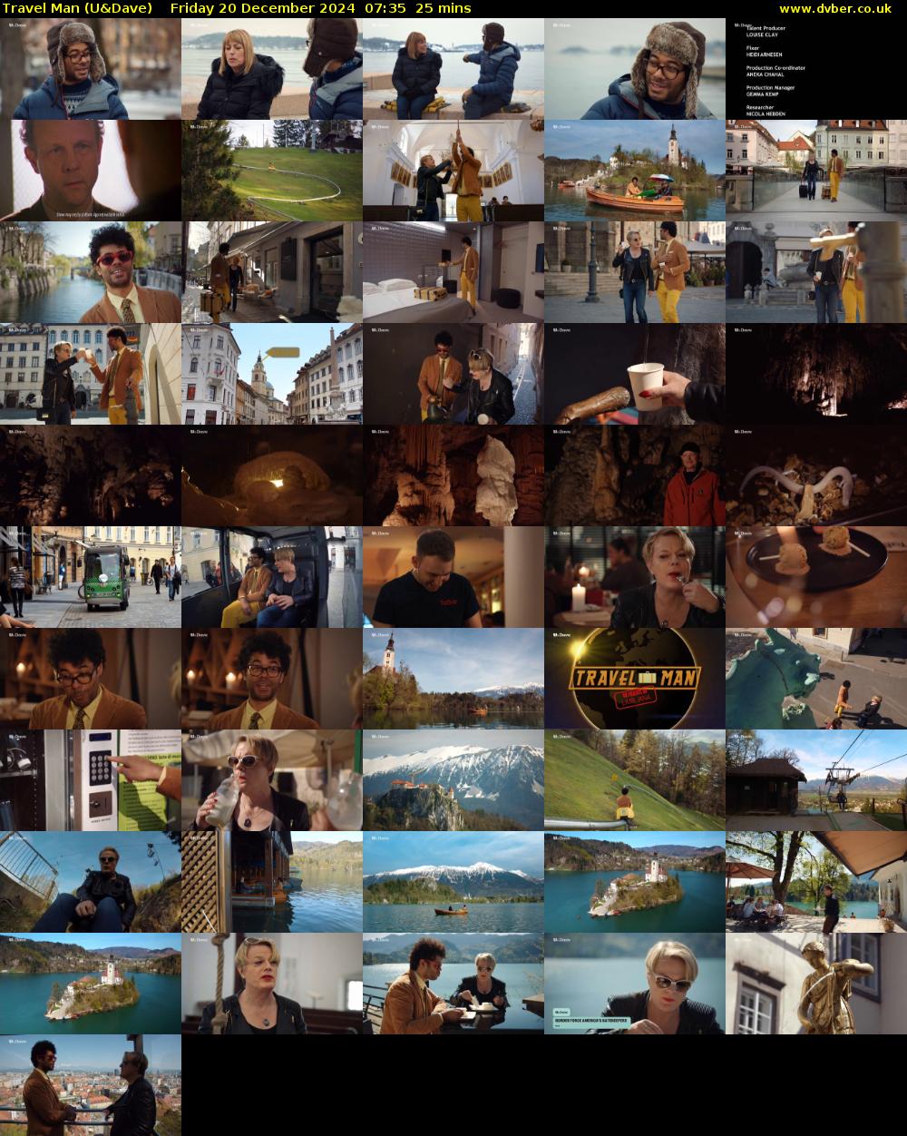 Travel Man (U&Dave) Friday 20 December 2024 07:35 - 08:00