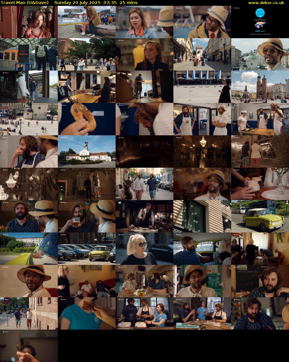Travel Man (U&Dave) Sunday 20 July 2025 07:35 - 08:00
