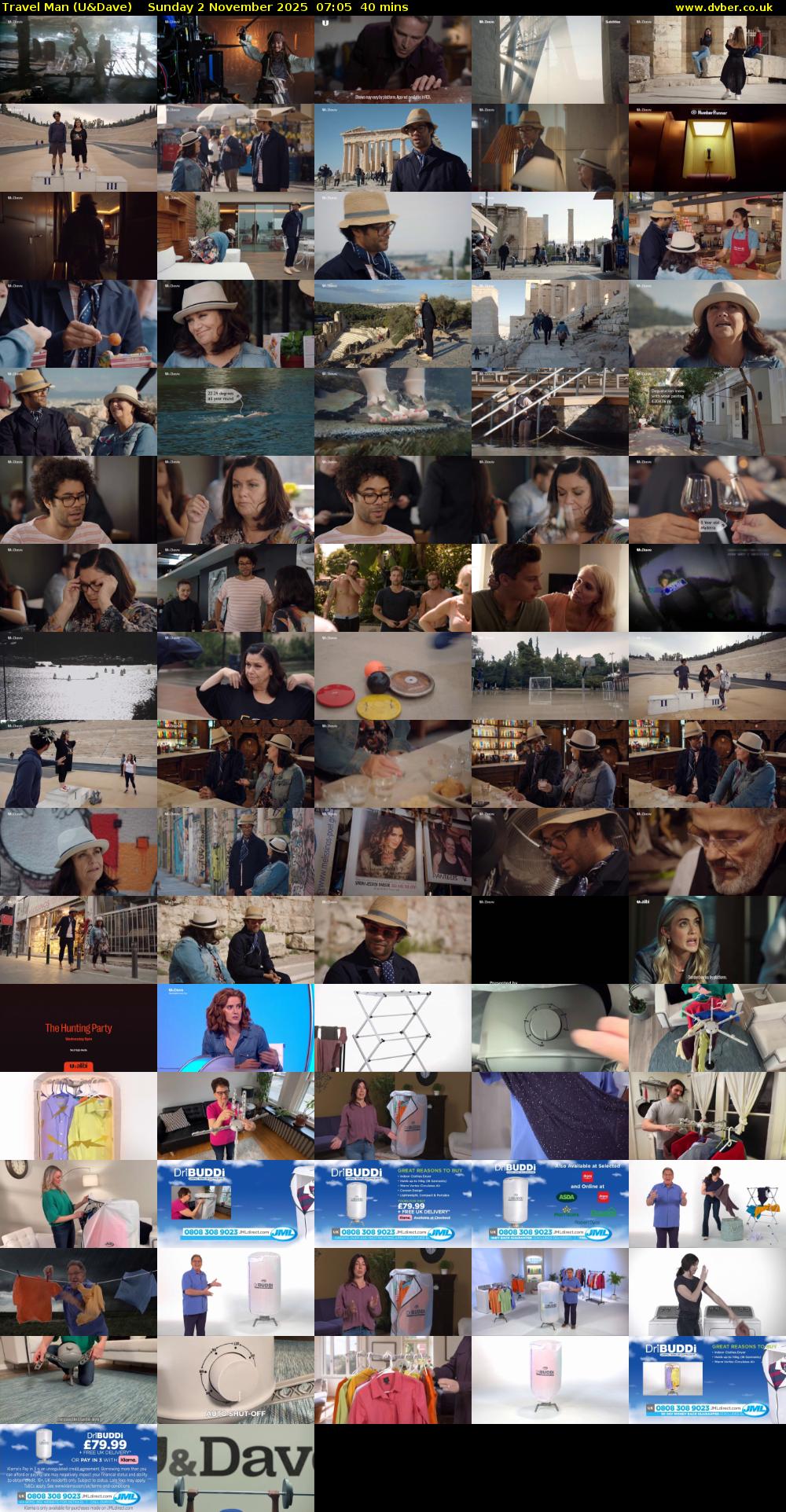 Travel Man (U&Dave) Sunday 2 November 2025 07:05 - 07:45