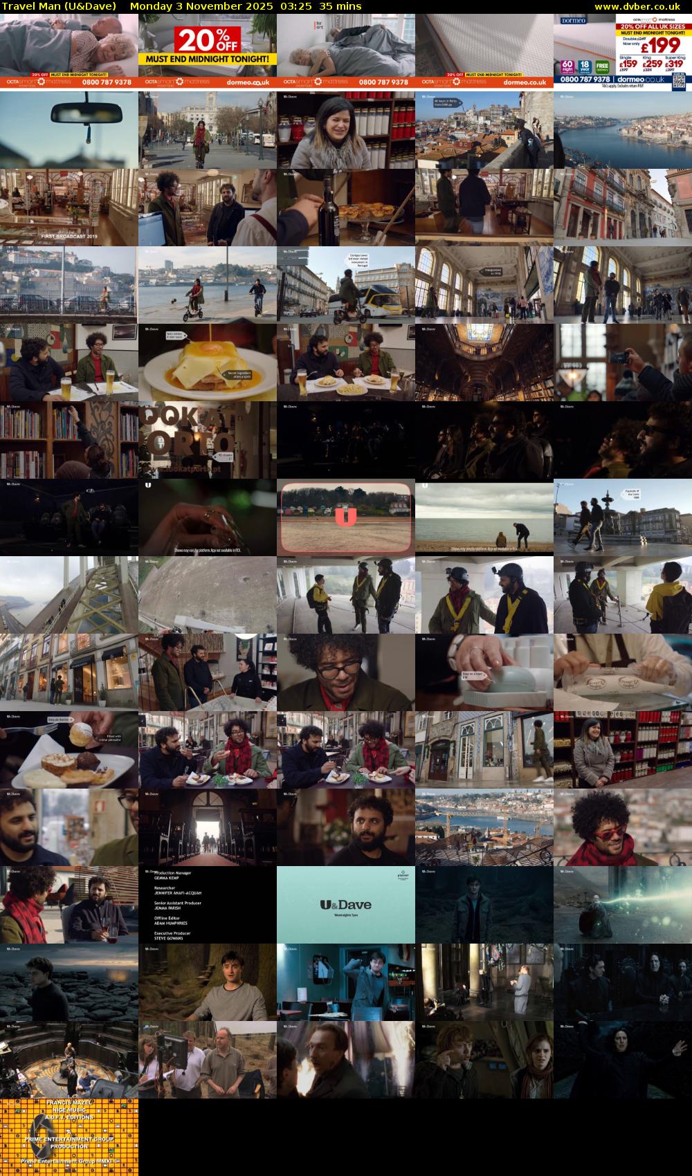 Travel Man (U&Dave) Monday 3 November 2025 03:25 - 04:00