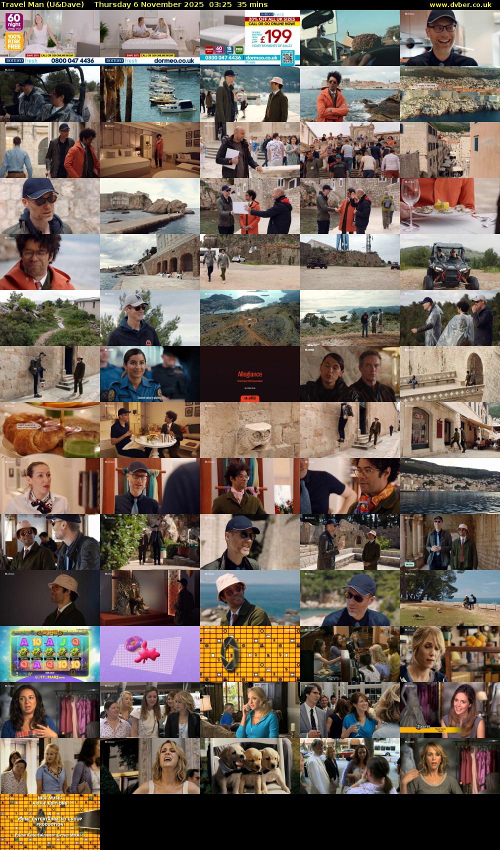 Travel Man (U&Dave) Thursday 6 November 2025 03:25 - 04:00