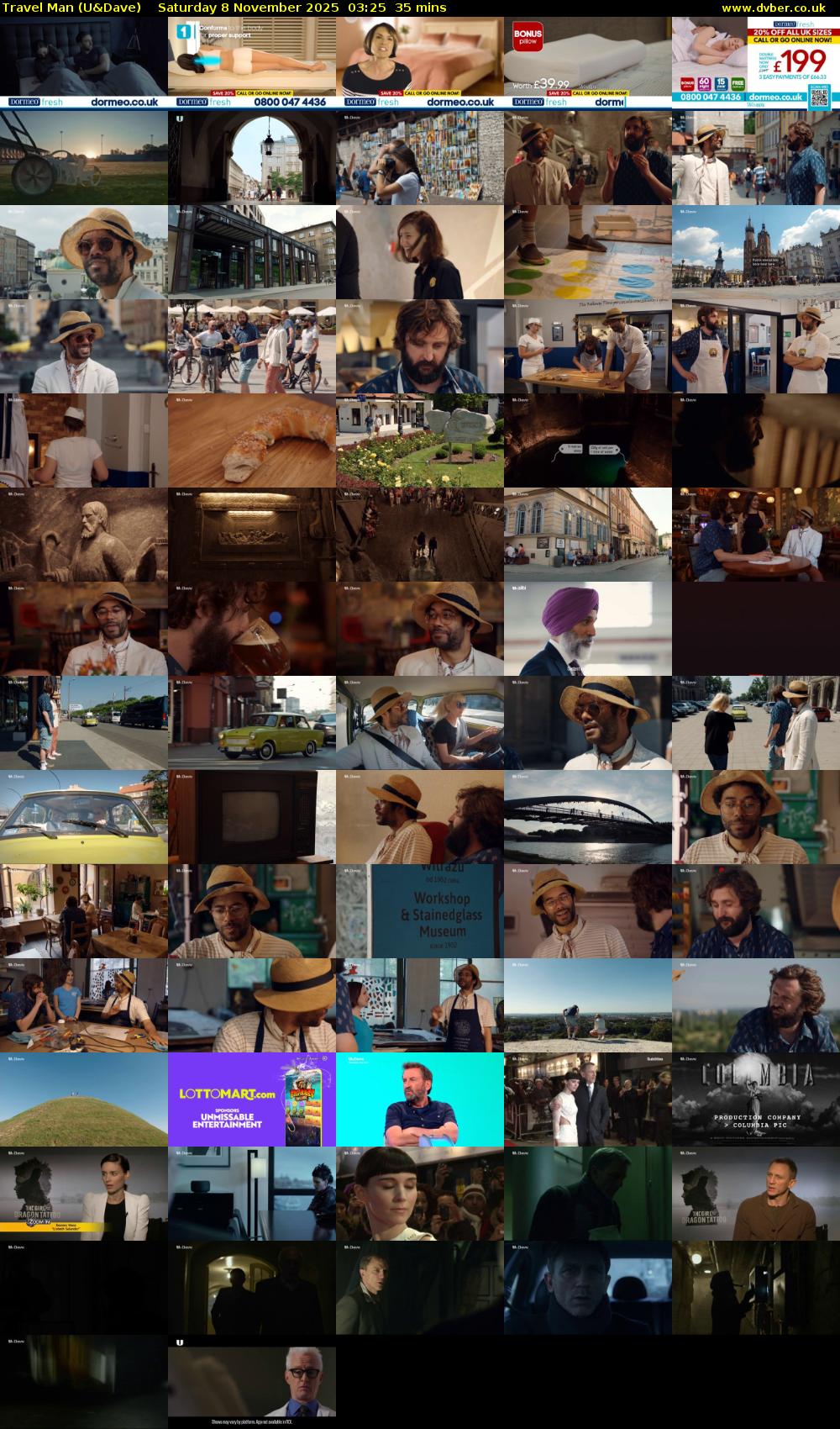 Travel Man (U&Dave) Saturday 8 November 2025 03:25 - 04:00