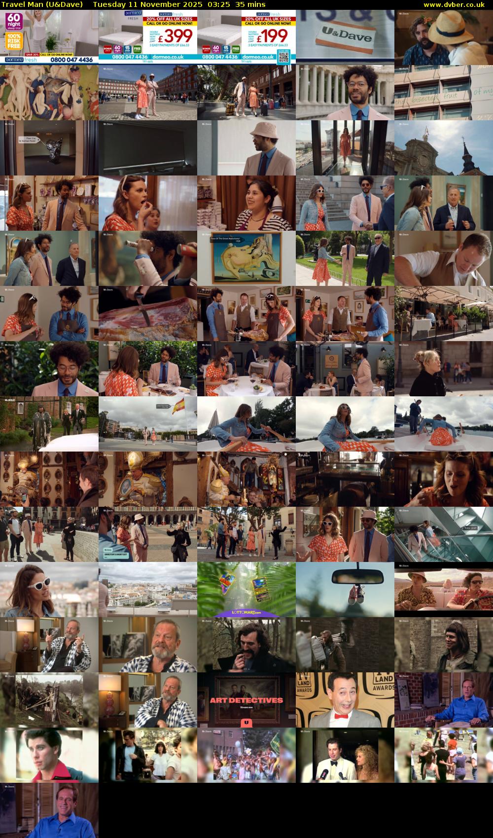 Travel Man (U&Dave) Tuesday 11 November 2025 03:25 - 04:00